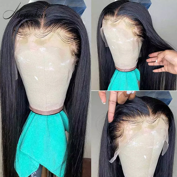 Undetectable Dream Swiss Lace Silky Straight HD Lace Front Wigs Virgin Brazilian Hair Wigs ISEE101