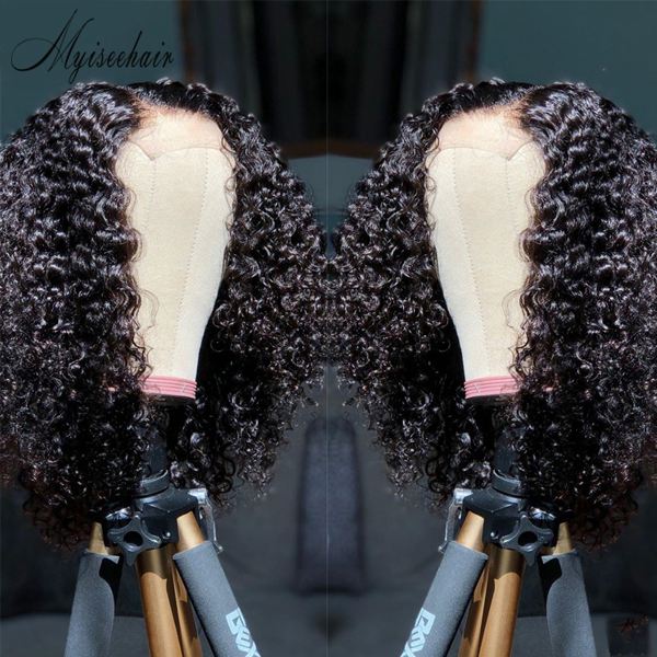 MYISEEHAIR THE CARIBBEAN CURLY WIG 180% Density VIRGIN HUMAN HAIR LACE FRONT ISEE10