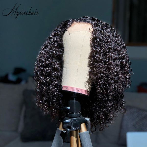 MYISEEHAIR THE CARIBBEAN CURLY WIG 180% Density VIRGIN HUMAN HAIR LACE FRONT ISEE10