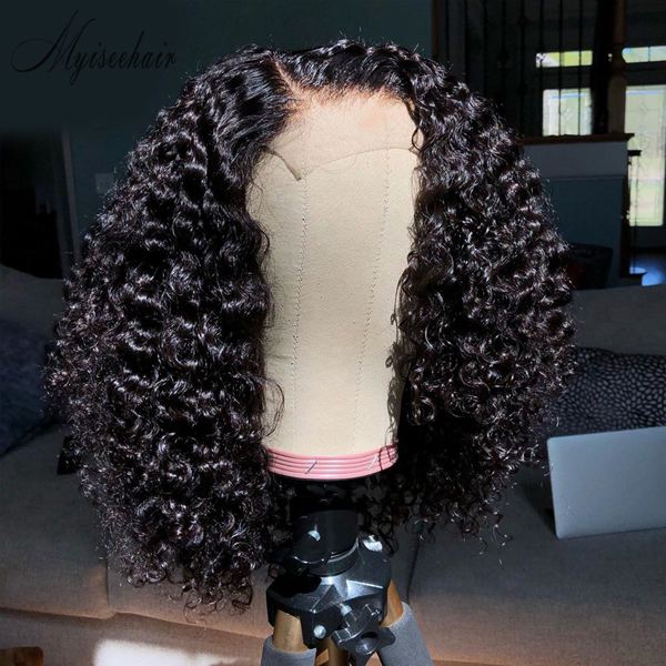 MYISEEHAIR THE CARIBBEAN CURLY WIG 180% Density VIRGIN HUMAN HAIR LACE FRONT ISEE10