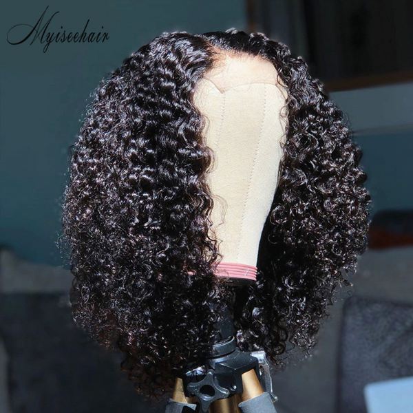 MYISEEHAIR THE CARIBBEAN CURLY WIG 180% Density VIRGIN HUMAN HAIR LACE FRONT ISEE10